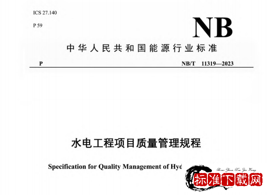 NB/T 11319-2023 水电工程项目质量管理规程.pdf