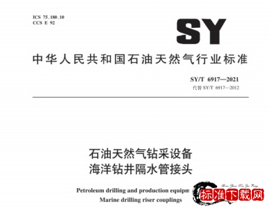 SY/T 6917-2021 石油天然气钻采设备 海洋钻井隔水管接头.pdf